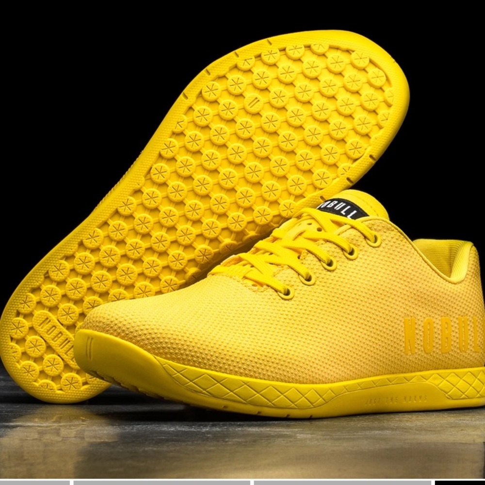 Lemon drop nobull trainers - used 2x -too big